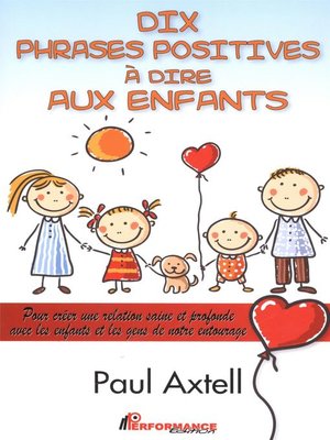 cover image of Dix phrases positives à dire aux enfants